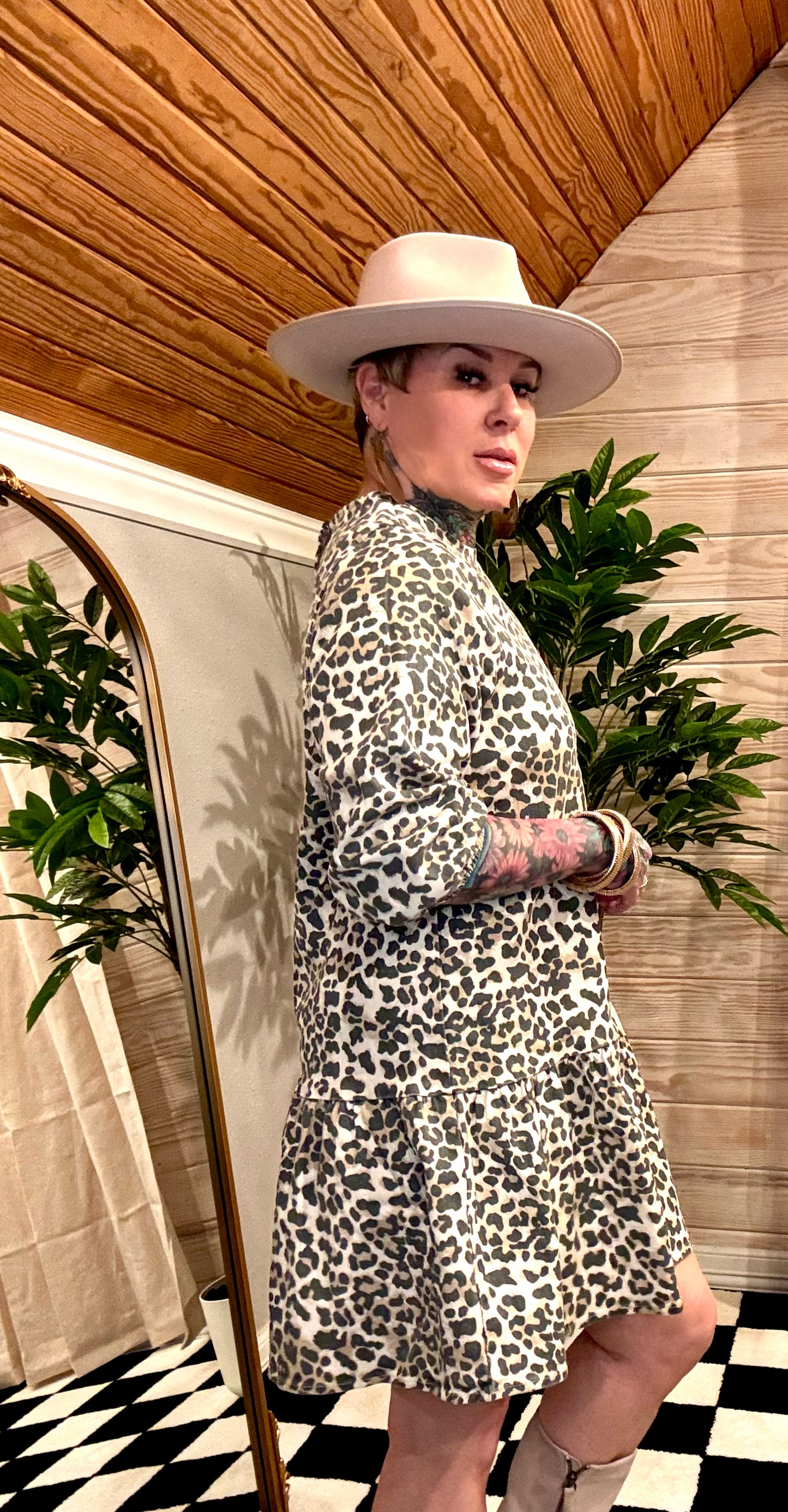 Annie Leopard Print Dress