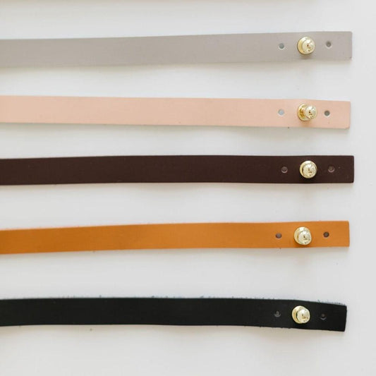 Thin Removable Leather Band - Pin