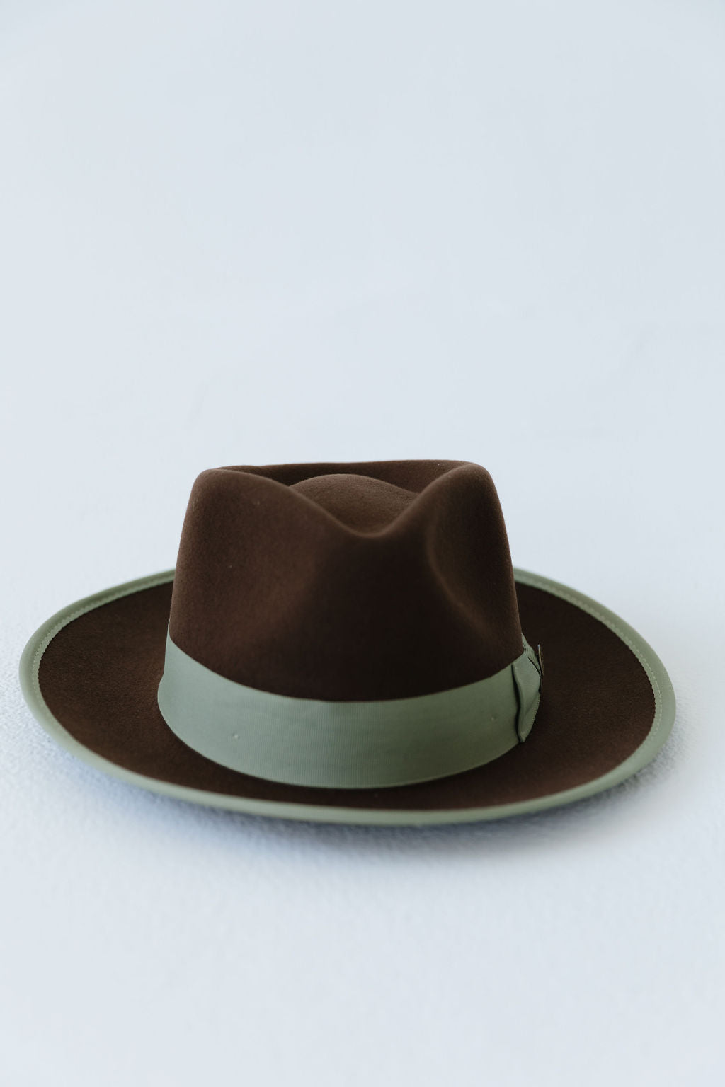 WATERLOO SNAP BRIM FEDORA - COFFEE / SAGE