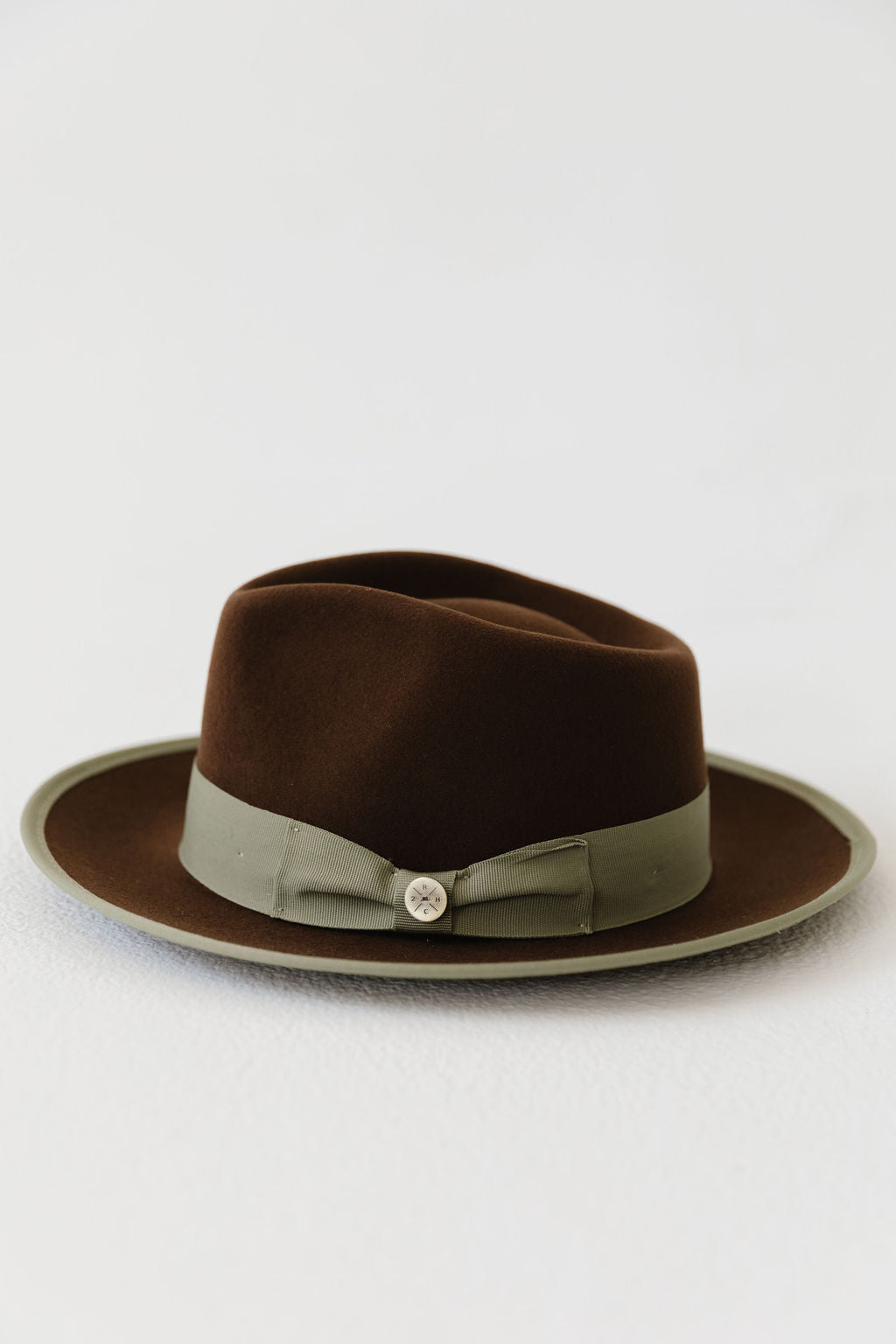 WATERLOO SNAP BRIM FEDORA - COFFEE / SAGE